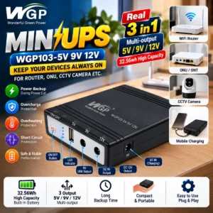 WGP Mini UPS WGP103-5V 9V 12V ??? 32.56Wh